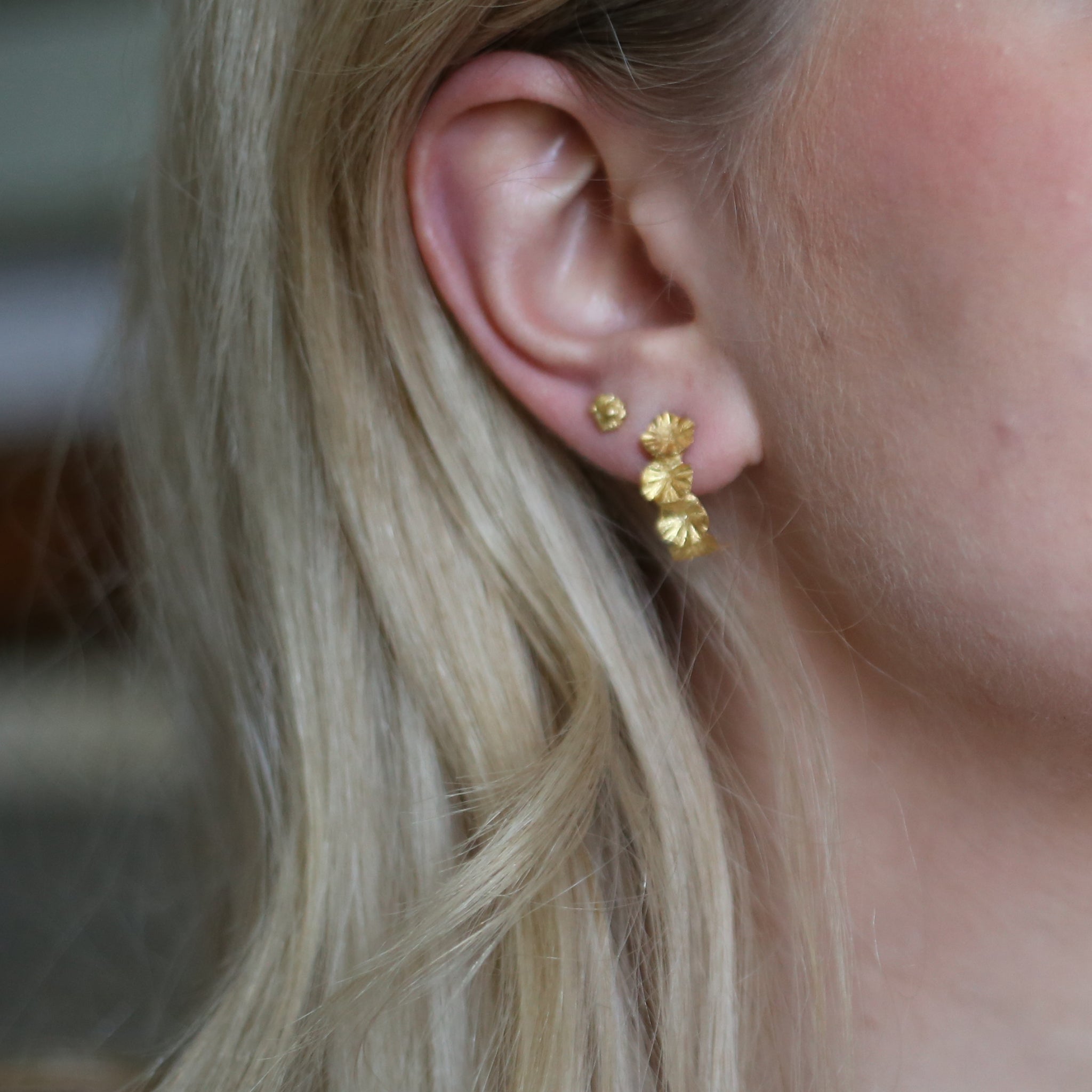 The Forget-Me-Not Hand-Cast Earrings